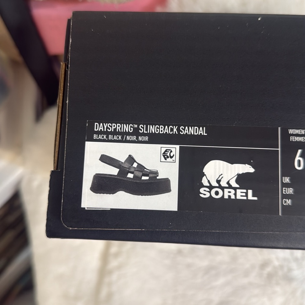 🍓Black Sorel Sandals🍓 - Picture 15 of 16